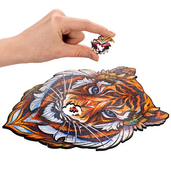 Puzzel Lovely Tiger / Mooie Tijger Small het leggen van een stukje
