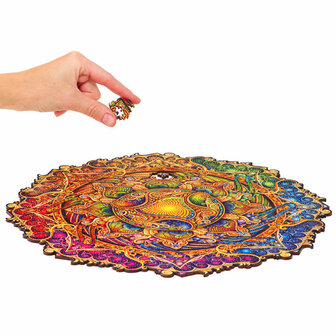 Puzzel Inexhausible Abundance Mandala / Onuitputtelijke Overvloed Mandala King Size het leggen van een stukje