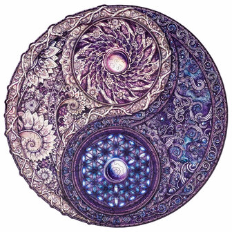 Puzzel Mandala Overarching Opposites / Mandala Overlappende Tegenstellingen Medium gehele foto