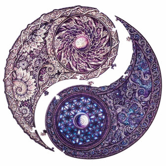 Puzzel Mandala Overarching Opposites / Mandala Overlappende Tegenstellingen Medium Mandala in twee delen 