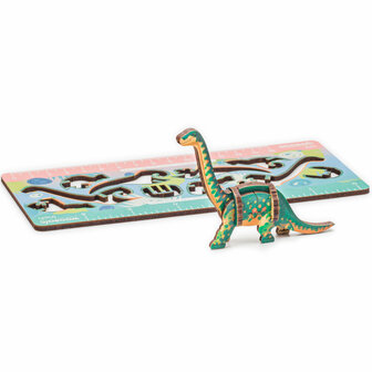 3D Puzzel Dino Diplodocus One Size de extra puzzel in 3D
