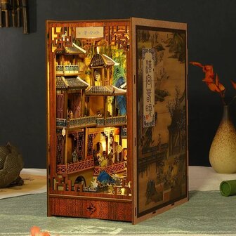 Book Nook - mini 3D wereld - Chinese Ancient Town zijkant links