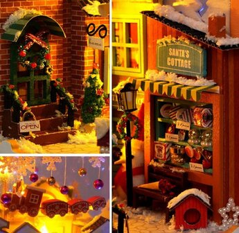 Book Nook - mini 3D wereld - Christmas Fantasy Celebration details