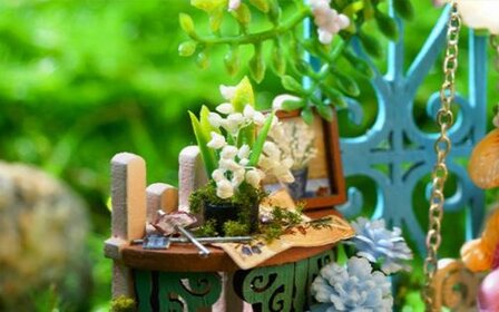 Dream Bottle Series - Fairytale Garden - Mini Dollhouse bloemen