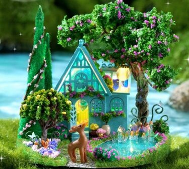 Dream Bottle Series - Fantasy Wonderland - Mini Dollhouse gehele plaatje