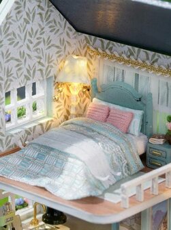 Mini Dollhouse - Villa - Warm House slaapkamer