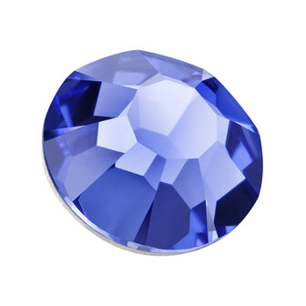 Blue Violet HF 20320 SS6 - Preciosa hotfix steentjes Chaton Rose Maxima  zijaanzicht