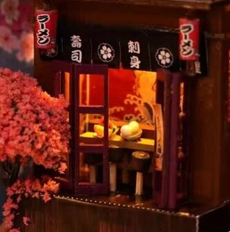 Book Nook - mini 3D wereld - Cherry Blossoms Alley restaurant