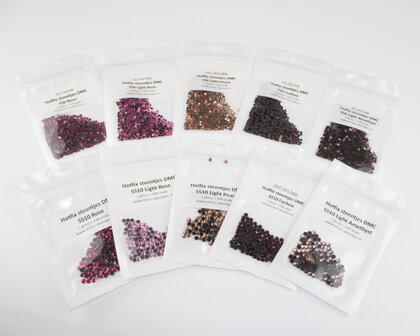 Kleurenpakket Pink - Small (SS6 en SS10) - Premium DMC kwaliteit Hotfix