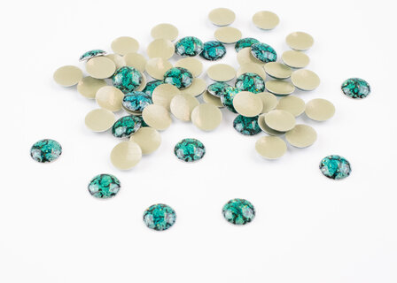 Hotfix Epoxy 8 mm Kleur Tijger Blauw per 5 gram zonder logo