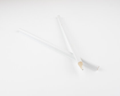 Witte hotfix picker pen schuin