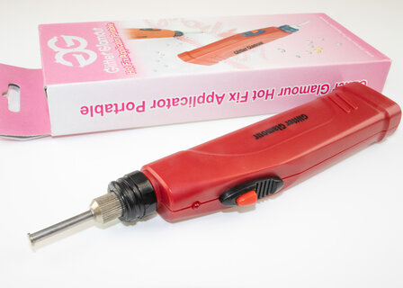 Hotfix Reis Applicator op batterijen naast doosje