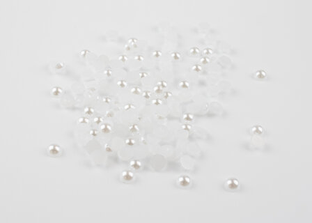 Non-Hotfix Parels Wit 5mm (SS20) per 10 gram (ca. 280 stuks)