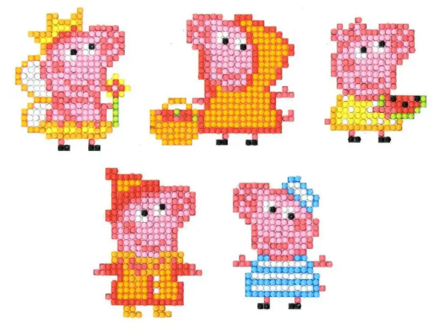 Diamond Painting stickers peppa big