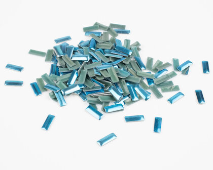 Hotfix Nailheads Kleur Blauw rechthoek (ca. 225 stuks)