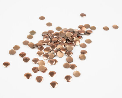 Hotfix Nailheads Kleur Bruin rond 6,5 mm (ca. 150 stuks)