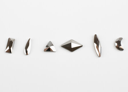 Non hotfix figuren mix - Jet Hematite (1167) soorten