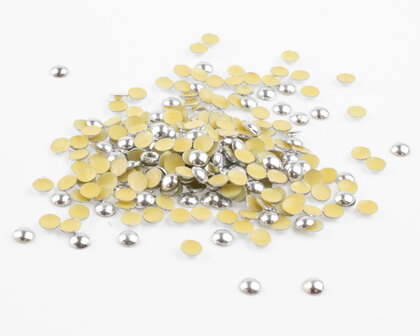 Hotfix Dome Studs SS 10 Kleur Zilver (ca. 1350 stuks)