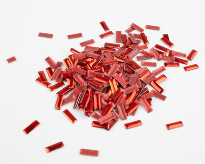 Hotfix Nailheads Kleur Rood rechthoek (ca. 225 stuks)