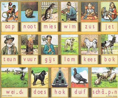 Diamond Painting pakket aap noot mies leesplankje zonder logo
