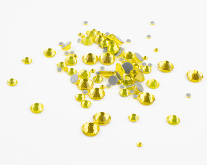 Citrine SS 34 Superior Glamour Hotfix steentjes (per 36 stuks)