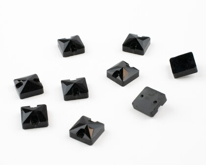 Naaistenen Square Jet (8x8mm) per 9 stuks