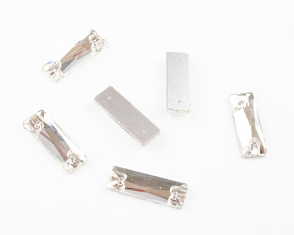 Naaistenen Baguette Crystal (8x24mm) per 6 stuks