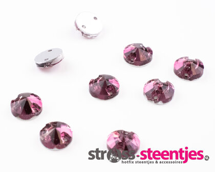 Naaistenen Rivoli Amethyst (8mm)