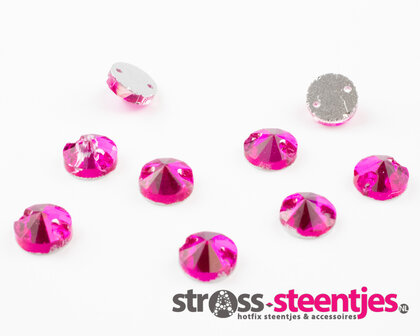 Naaistenen Rivoli Fuchsia (8mm) 