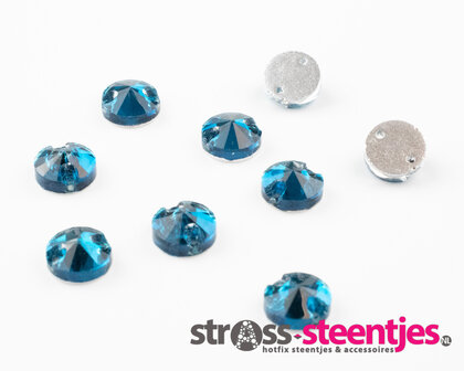 Naaistenen Rivoli Peacock Blue (8mm)