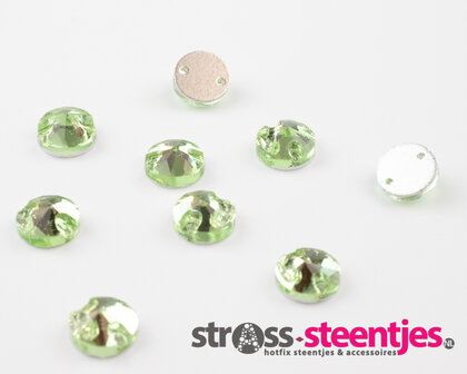 Naaistenen Rivoli Peridot (8mm)
