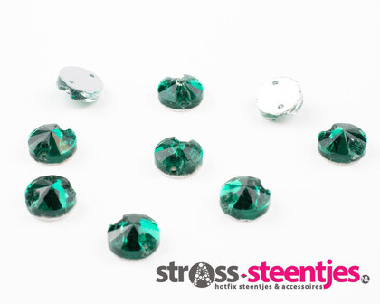 Naaistenen Rivoli Blue Zircon (8mm) 