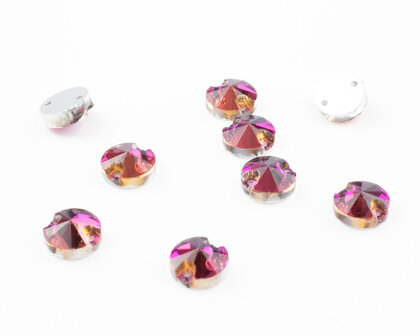 Naaistenen Rivoli Dark Rainbow (8mm) zonder logo