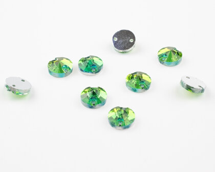 Naaistenen Rivoli Green Yellow (8mm) zonder logo
