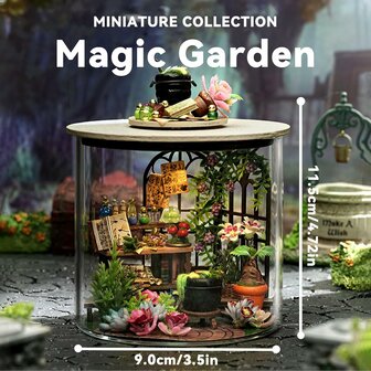 Dream Bottle Series - Magic Garden - Mini Dollhouse afmetingen