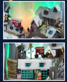 Dream Bottle Series - Magic Light - Mini Dollhouse detail dorpje