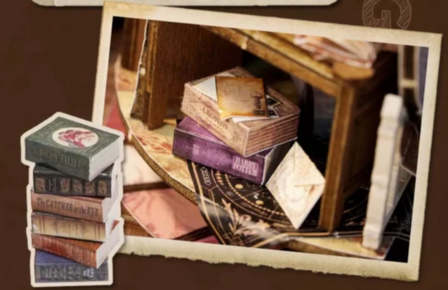 Dream Bottle Series - Magic House - Mini Dollhouse detail met boeken