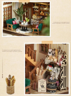 Mini Dollhouse - Shop - Bagel Time detail zithoekje
