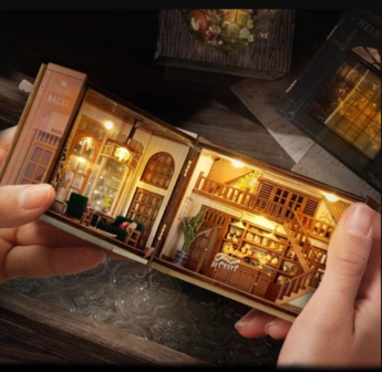 Mini Dollhouse - Shop - Bagel Time met verlichting