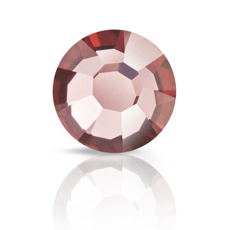 Crystal Antique Pink 205 AntP DF 00030 (SS12) - Preciosa non-hotfix plakstenen Chaton Rose Maxima vooraanzicht