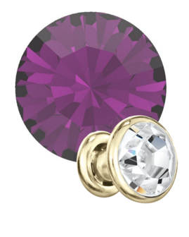 Preciosa Rivets Gold - Amethyst 20050 (SS18)