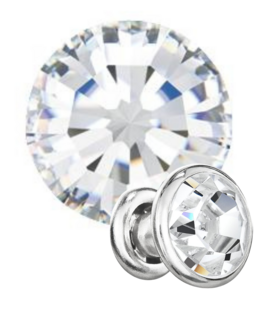 Preciosa Rivets silver - Crystal 00030 (SS29)