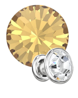 Preciosa Rivets silver - Light Colorado Topaz 10330 (SS29)