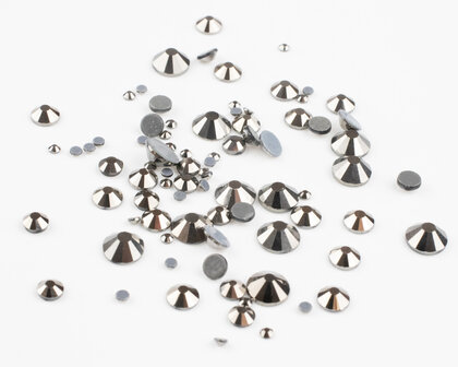 Hematite SS 12 Superior Glamour kwaliteit Hotfix steentjes zonder logo