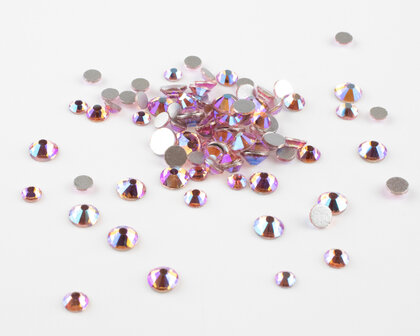 Light Rose AB SS 16 Superior Glamour non-hotfix plakstenen (per 144 stuks)