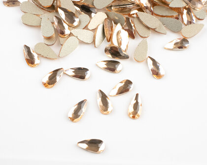 Druppel 8x4 mm Silk Non hotfix Rhinestones figuren Superior Glamour