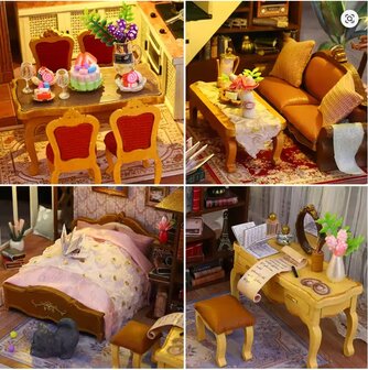 Mini Dollhouse - Villa - Romantic  details
