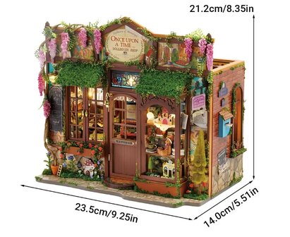 Mini Dollhouse - Shop - Fairy Tale Wonderhouse afmetingen