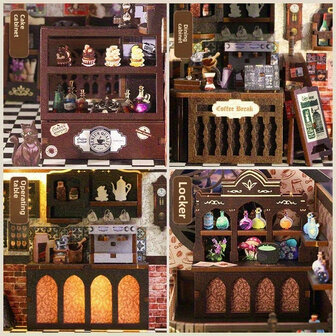 Book Nook - mini 3D wereld - Maggic Coffee details