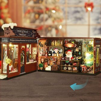 Mini Dollhouse - Shop - Christmas Wonderland binnenkant